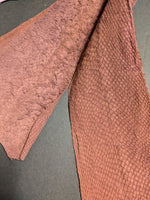 Salmon fish leather
