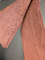 Salmon fish leather